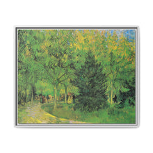 Vincent van Gogh's Path in the Park of Arles with Walkers (1888) - NOMADEN ART GALLERY