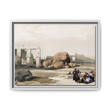 Fragment of the Great Colossi at the Memnonium Thebes illustration by David Roberts (1796–1864) - NOMADEN ART GALLERY