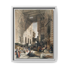 Bazaar of the silk mercers, Cairo illustration by David Roberts (1796–1864) - NOMADEN ART GALLERY