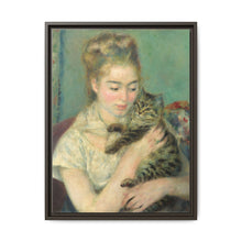 Pierre-Auguste Renoir's Woman with a Cat (c. 1875) - NOMADEN ART GALLERY