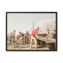 Illustration of whalebone scrapers from The Costume of Yorkshire (1814) by George Walker - NOMADEN ART GALLERY