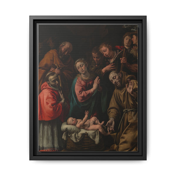 Adoration of the Shepherds with Saints Francis and Saint Carlo Borromeo by Antonio d Enrico called Tanzio da Varallo - NOMADEN ART GALLERY