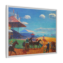 Race Track (1908–1909) vintage painting by William James Glackens