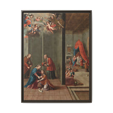 The Visitation and the Birth of Saint John the Baptist (La visitación y el nacimiento de san Juan Bautista) by Nicolás Enríquez - NOMADEN ART GALLERY