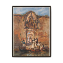 Monks Buying Fish before the Portal of the Madonna della Misericordia (1855) by Ludwig Johann Passini - NOMADEN ART GALLERY