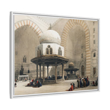 Mosque of Sultan Hassan Cairo illustration by David Roberts (1796–1864) - Framed Wall Art