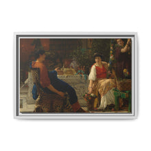 Preparations for the Festivities (The Floral Wreath) (1866) by Sir Lawrence Alma Tadema - NOMADEN ART GALLERY