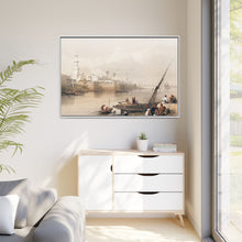 View on the Nile ferry to Gizeh illustration by David Roberts (1796–1864) - Decorative Wall Art