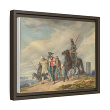 Three Armed Riders Escorting Prisoners near Reims (1825) by Peter von Hess