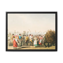 Illustration of rape threshing from The Costume of Yorkshire (1814) by George Walker - NOMADEN ART GALLERY