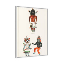 Hopi Katcinas - Piokot Turkwinu Turkwinu Mana (1895) drawn by the native people from the book of Jesse Walter Fewkes