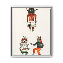 Hopi Katcinas - Piokot Turkwinu Turkwinu Mana (1895) drawn by the native people from the book of Jesse Walter Fewkes - NOMADEN ART GALLERY