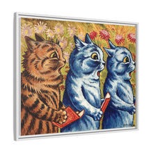 Three cats singing. Gouache by Louis Wain, 1925/1939