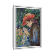 Marie-Thérèse Durand-Ruel cosiendo (1882) de Pierre Auguste Renoir 