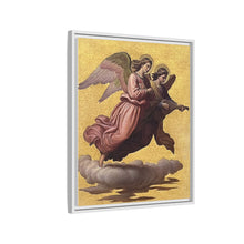 Two angels floating (1865) tempera art by Johann von Schraudolph