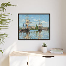 Ships Riding on the Seine at Rouen (1872–1873) by Claude Monet - NOMADEN ART GALLERY