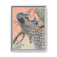 Two peacocks on tree branch (1900 - 1930) by Ohara Koson