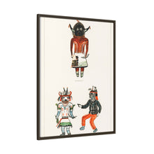 Hopi Katcinas - Piokot Turkwinu Turkwinu Mana (1895) drawn by the native people from the book of Jesse Walter Fewkes