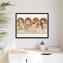 Alphonse Maria Mucha's The Seasons (1897). Famous Art Nouveau artwork