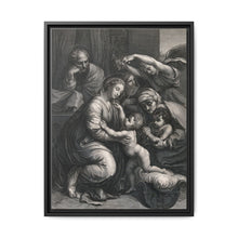 Saint Mary (the Blessed Virgin) and Saint Joseph with the Christ Child, Saint John the Baptist and Saint Elizabeth. Engraving by J. Frey - NOMADEN ART GALLERY