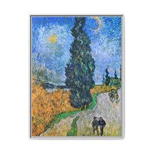 Vincent van Gogh's Road with Cypress and Star (1890) - NOMADEN ART GALLERY