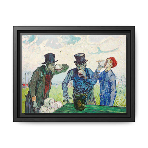The Drinkers (1890) by Vincent Van Gogh - Renaissance Wall Art Canvas - NOMADEN ART GALLERY