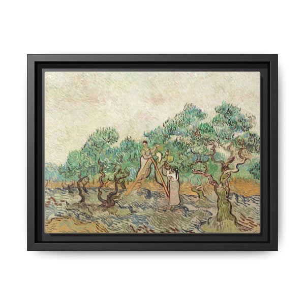The Olive Orchard (1889) by Vincent van Gogh - Antique Framed Art Print - NOMADEN ART GALLERY