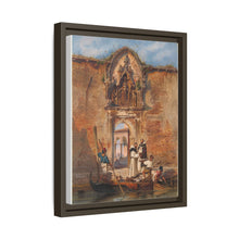 Monks Buying Fish before the Portal of the Madonna della Misericordia (1855) by Ludwig Johann Passini