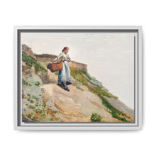 Girl Carrying a Basket (1882) by Winslow Homer - NOMADEN ART GALLERY
