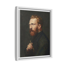Framed Matte Canvas Wall Art - Vintage Portrait of Artist - NOMADEN ART GALLERY