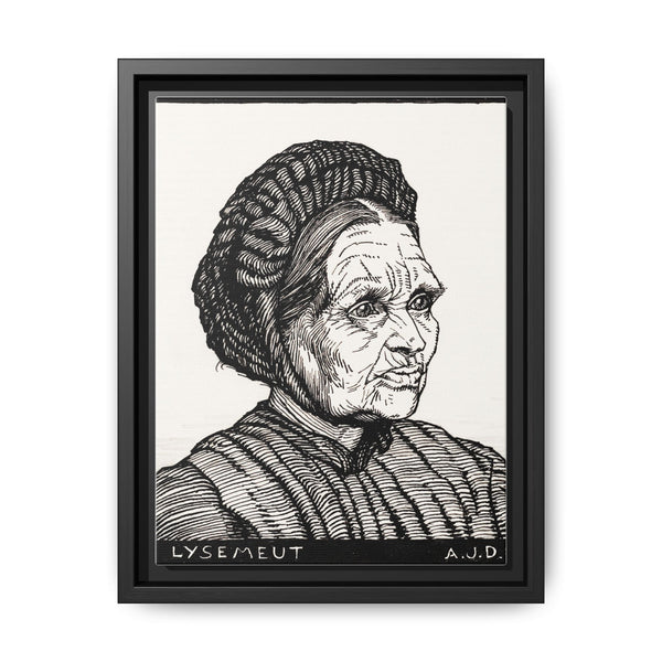 Portrait of Laren farmer's wife named Lysemeut (1916) by Julie de Graag