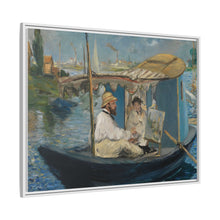Monet en su barca (c. 1874) de Edouard Manet