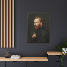 Framed Matte Canvas Wall Art - Vintage Portrait of Artist - NOMADEN ART GALLERY