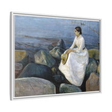 Noche de verano, Inger en la playa (1889) de Edvard Munch 