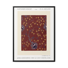 Art Nouveau Flower pattern pochoir print in oriental style. Original from our own 1914 edition of Samarkande - NOMADEN ART GALLERY