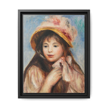 Girl with Pink Bonnet (Jeune fille au chapeau rose) (1894) by Pierre-Auguste Renoir - NOMADEN ART GALLERY