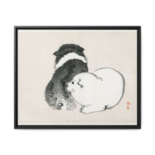 Black and white puppies by Kōno Bairei (1844-1895). - NOMADEN ART GALLERY