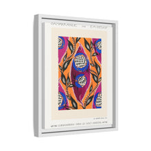 Flower pochoir pattern in Art Nouveau oriental style
