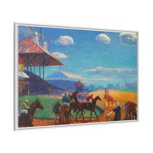 Race Track (1908–1909) vintage painting by William James Glackens