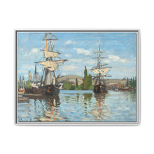 Ships Riding on the Seine at Rouen (1872–1873) by Claude Monet - NOMADEN ART GALLERY