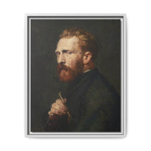 Framed Matte Canvas Wall Art - Vintage Portrait of Artist - NOMADEN ART GALLERY