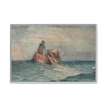 Hauling in the Nets (1887) by Winslow Homer - NOMADEN ART GALLERY