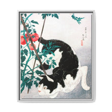 Cat with Tomato Plant (1931) print in high resolution by Hiroaki Takahashi - NOMADEN ART GALLERY