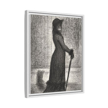 Georges Seurat's Woman Strolling (1884)