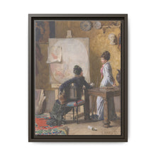Adéle de Saussure and Marie-Louise Ravel, the Artist's Wife, in His Studio (1877) by Edouard Ravel - NOMADEN ART GALLERY