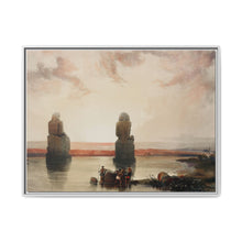 Statues of Memnon at Thebes during the inundation illustration by David Roberts (1796–1864) - NOMADEN ART GALLERY