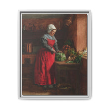 A Cook in a Red Apron in the Inn at Vaugirard (1862) by Léon Bonvin - NOMADEN ART GALLERY