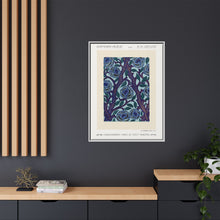 Flower pattern Art Deco stencil print in oriental style