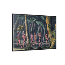 Puri Indians by the Paraiba river, Brazil. Coloured aquatint by P. Fumagalli, ca. 1821, after M. Zu Wied-Neuwied.