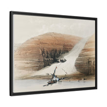 Excavated temples of Aboosimble (Abu Sunbul) Nubia illustration by David Roberts (1796–1864)